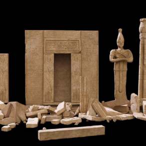 现代罗马柱3D模型下载